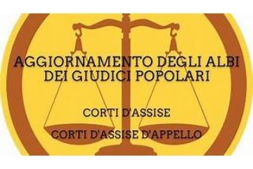 Pubblicazione degli elenchi dei giudici popolari per la Corte d'Assise e la Corte d'Assise d'Appello.  