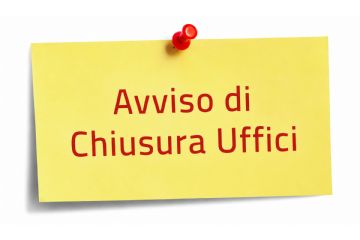 Chiusura Ufficio Tecnico giovedì 17 settembre 2026